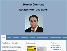 Tablet Screenshot of dreifusslex.ch